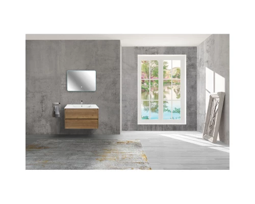 Комплект мебели дуб табачный 81,5 см Vincea Gio VMC-2G800TO + VBS-13980 + VLM-2I800