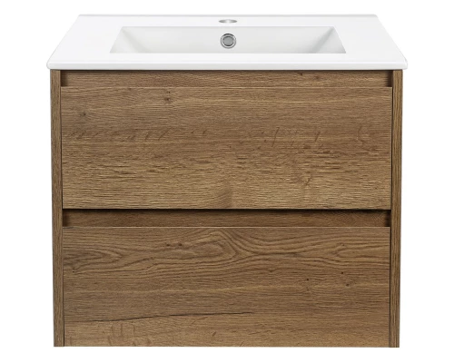 Тумба с раковиной дуб табачный 61,5 см Vincea Gio VMC-2G600TO + VBS-13960