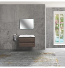 Комплект мебели темный дуб 81,5 см Vincea Gio VMC-2G800RO + VBS-13980 + VLM-2I800