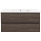Тумба с раковиной темный дуб 101,5 см Vincea Gio VMC-2G100RO + VBS-13100