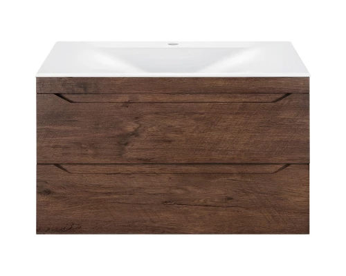 Комплект мебели темный дуб 80,5 см Vincea Fine VMC-2F800RW + VCB-1F800W + VLM-2A800