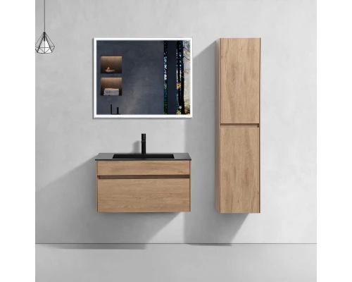 Комплект мебели натуральный дуб 80 см Vincea Chiara VMC-2C800NO + VCB-13800B + VLM-3VN800