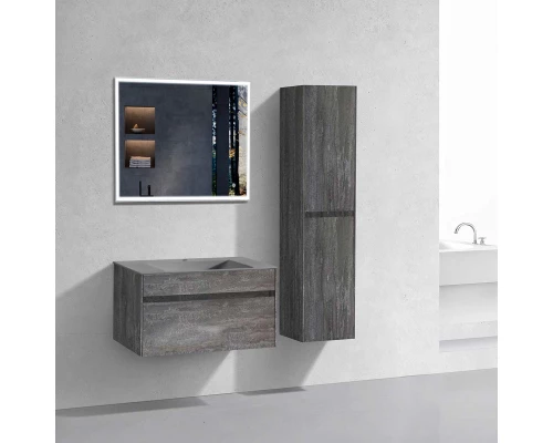 Комплект мебели серый камень 80 см Vincea Chiara VMC-2C800GS + VCB-13800G + VLM-3VN800