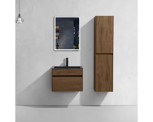 Тумба с раковиной дуб табачный 60 см Vincea Chiara VMC-2C600TO + VCB-13600B