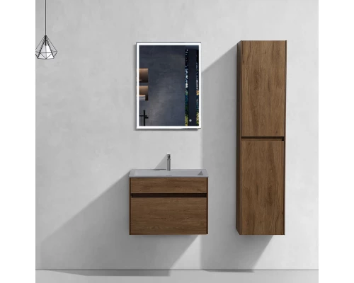 Тумба с раковиной дуб табачный 60 см Vincea Chiara VMC-2C600TO + VCB-13600G