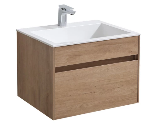 Комплект мебели натуральный дуб 60 см Vincea Chiara VMC-2C600NO + VCB-13600W + VLM-3VN600