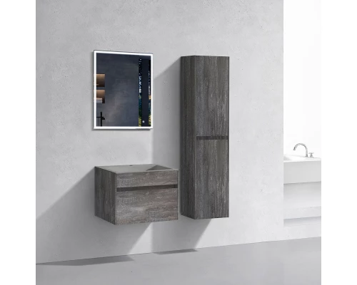 Комплект мебели серый камень 60 см Vincea Chiara VMC-2C600GS + VCB-13600G + VLM-3VN600