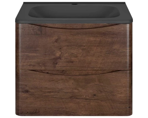 Тумба с раковиной темный дуб 59,4 см Vincea Paola VMC-2P600RW + VCB-2VP600B