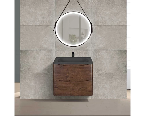 Тумба с раковиной темный дуб 59,4 см Vincea Paola VMC-2P600RW + VCB-2VP600B