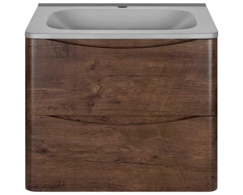 Тумба с раковиной темный дуб 59,4 см Vincea Paola VMC-2P600RW + VCB-2VP600G
