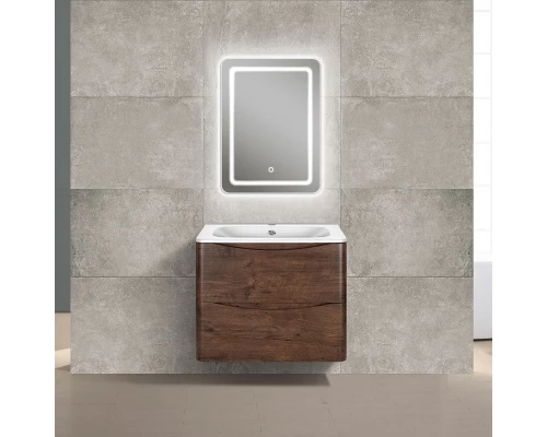 Тумба с раковиной темный дуб 59,4 см Vincea Paola VMC-2P600RW + VCB-2VP600W