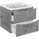 Тумба с раковиной бетон 59,4 см Vincea Paola VMC-2P600BT + VCB-2VP600W