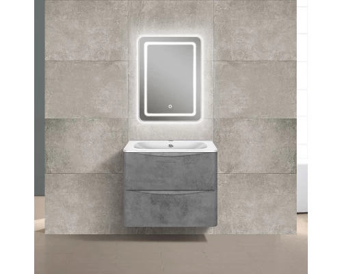 Тумба с раковиной бетон 59,4 см Vincea Paola VMC-2P600BT + VCB-2VP600W