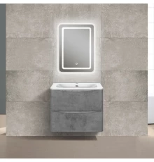 Комплект мебели бетон 59,4 см Vincea Paola VMC-2P600BT + VCB-2VP600W + VLM-2D550