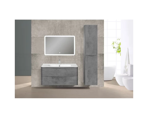 Тумба с раковиной бетон 100 см Vincea Paola VMC-2P100BT + VCB-2VP100W