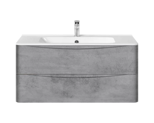 Комплект мебели бетон 100 см Vincea Paola VMC-2P100BT + VCB-2VP100W + VLM-2A100