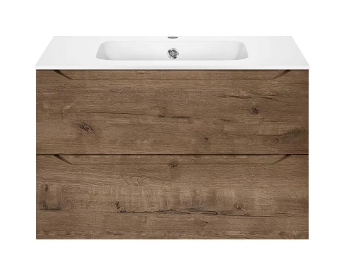 Тумба с раковиной дуб винтаж 81 см Vincea Norma VMC-2N800VO + VCB-2N800W