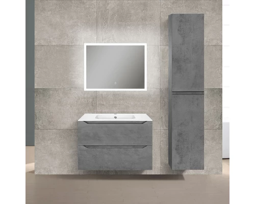 Тумба с раковиной бетон 81 см Vincea Norma VMC-2N800BT + VCB-2N800W