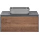 Тумба с раковиной дуб табачный/бетон 100 см Vincea Mesa VMC-2MS100TB + VBS-105MG