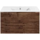 Комплект мебели темный дуб 91,5 см Vincea Mia VMC-2MC900RW + VBS-13990 + VLM-3VN800