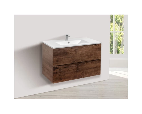 Комплект мебели темный дуб 81,5 см Vincea Mia VMC-2MC800RW + VBS-13980 + VLM-3VN800