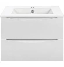 Тумба с раковиной белый глянец 71,5 см Vincea Mia VMC-2MC700GW + VBS-13970