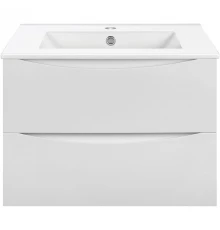 Тумба с раковиной белый глянец 61,5 см Vincea Mia VMC-2MC600GW + VBS-13960