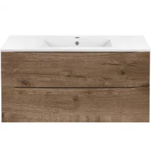 Тумба с раковиной дуб винтаж 101,5 см Vincea Mia VMC-2MC100VO + VBS-13100