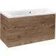 Тумба с раковиной дуб винтаж 90 см Vincea Mia VMC-2MA900VO + VCB-3M900W