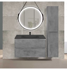 Комплект мебели бетон 79,4 см Vincea Vico VMC-2V800BT + VCB-2VP800B + VLM-2N700+