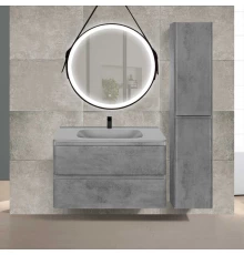 Комплект мебели бетон 79,4 см Vincea Vico VMC-2V800BT + VCB-2VP800G + VLM-2N700+