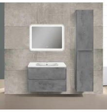 Комплект мебели бетон 79,4 см Vincea Vico VMC-2V800BT + VCB-2VP800W + VLM-2A800