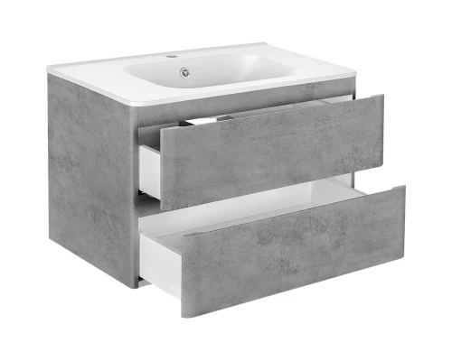 Комплект мебели бетон 79,4 см Vincea Vico VMC-2V800BT + VCB-2VP800W + VLM-2A800