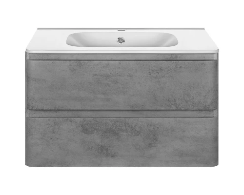 Комплект мебели бетон 79,4 см Vincea Vico VMC-2V800BT + VCB-2VP800W + VLM-2A800