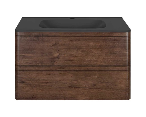 Тумба с раковиной темный дуб 79,4 см Vincea Vico VMC-2V800RW + VCB-2VP800B