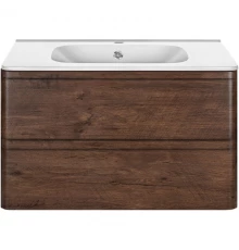 Тумба с раковиной темный дуб 79,4 см Vincea Vico VMC-2V800RW + VCB-2VP800W