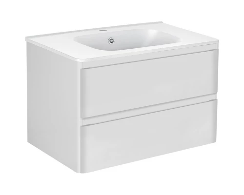 Тумба с раковиной белый глянец 79,4 см Vincea Vico VMC-2V800GW + VCB-2VP800W