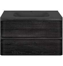 Тумба с раковиной черное дерево 79,4 см Vincea Vico VMC-2V800CN + VCB-2VP800B