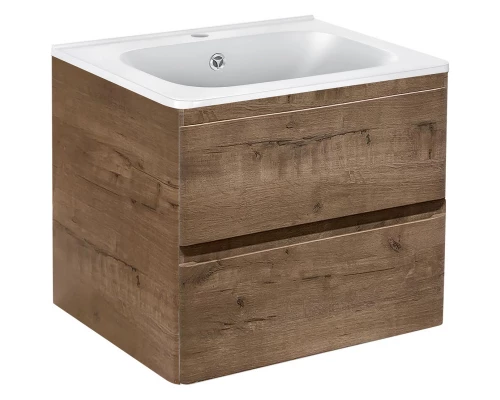 Тумба с раковиной дуб винтаж 59,4 см Vincea Vico VMC-2V600VO + VCB-2VP600W