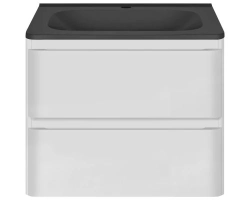 Комплект мебели белый глянец 59,4 см Vincea Vico VMC-2V600GW + VCB-2VP600B + VLM-2N600+