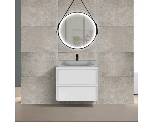 Тумба с раковиной белый глянец 59,4 см Vincea Vico VMC-2V600GW + VCB-2VP600G