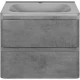 Тумба с раковиной бетон 59,4 см Vincea Vico VMC-2V600BT + VCB-2VP600G