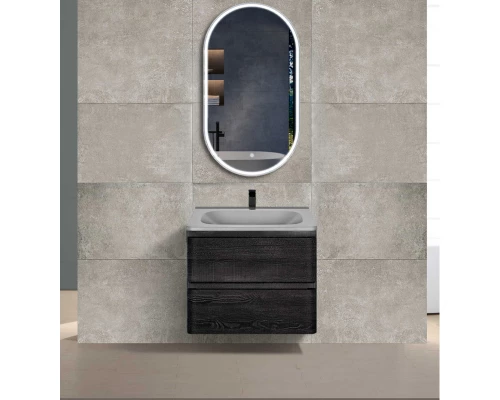 Тумба с раковиной черное дерево 59,4 см Vincea Vico VMC-2V600CN + VCB-2VP600G