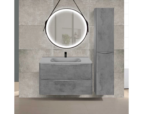 Тумба с раковиной бетон 79,4 см Vincea Paola VMC-2P800BT + VCB-2VP800G
