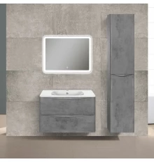 Комплект мебели бетон 79,4 см Vincea Paola VMC-2P800BT + VCB-2VP800W + VLM-2A800