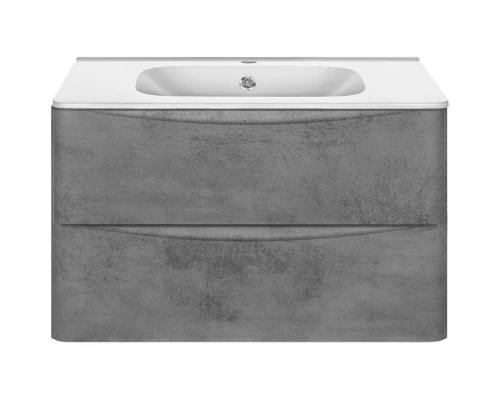 Комплект мебели бетон 79,4 см Vincea Paola VMC-2P800BT + VCB-2VP800W + VLM-2A800