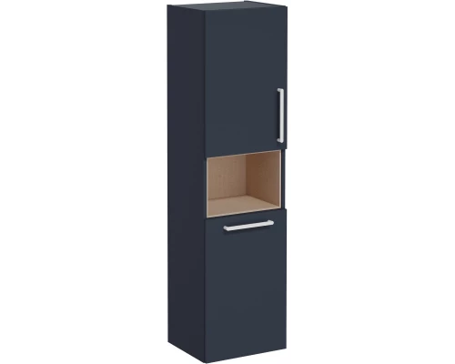 Пенал подвесной темно-синий матовый с бельевой корзиной L VitrA Root 68008