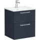 Тумба с раковиной темно-синий матовый 60 см VitrA Root 68270