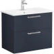 Тумба с раковиной темно-синий матовый 80 см VitrA Root 68287