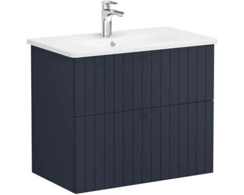 Тумба с раковиной темно-синий матовый 80,5 см Vitra Root Groove 69441